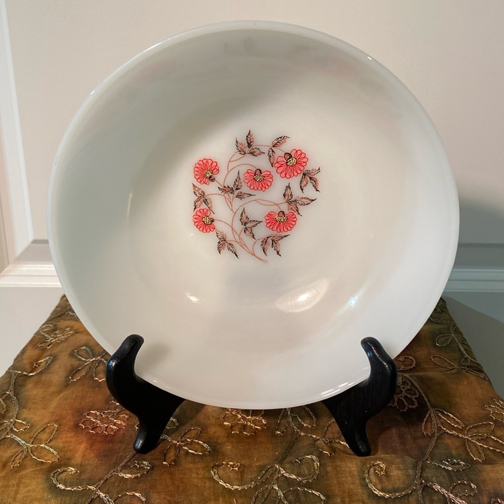 Fire King milk glass serving bowl
